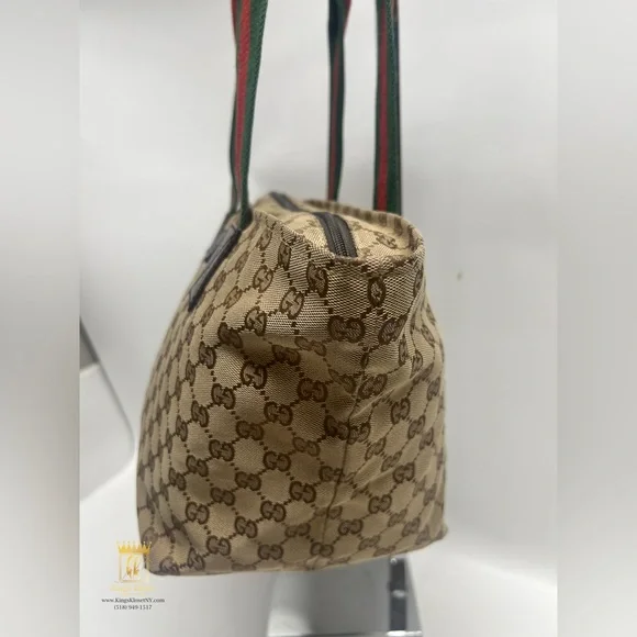 🤎SOLD🤎Gucci web GG sherryline tote bag - Picture 3 of 15